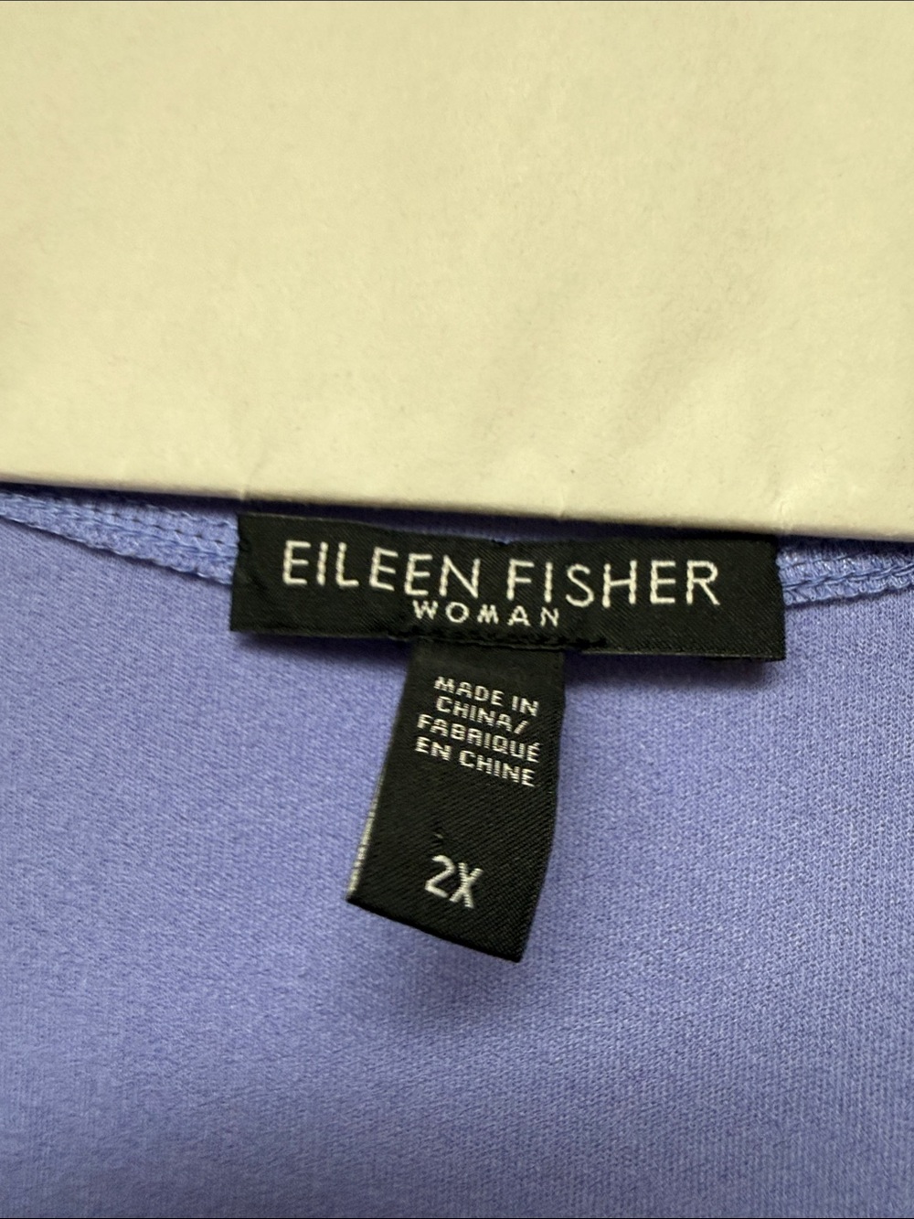 Eileen Fisher periwinkle Sleeveless 100% silk Tank Top - Picture 3 of 4